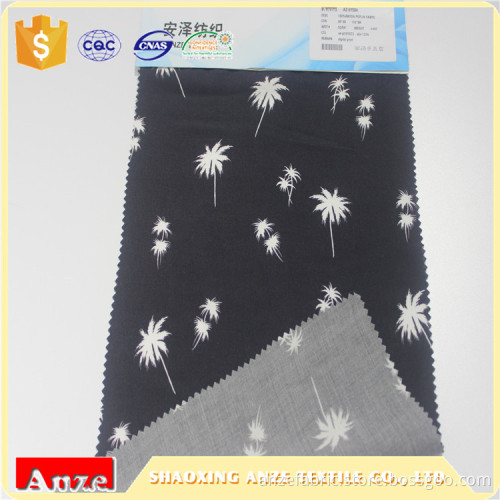 Tissu en popeline textile pour robe de rayonne imprimée en usine